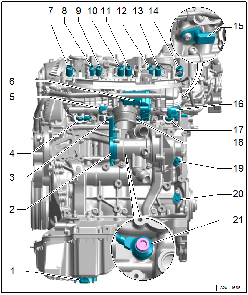 Component Location Overview - Engine Intake Side