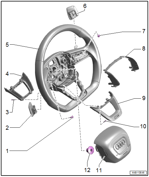 Overview - Steering Wheel, Three-Spoke Steering Wheel