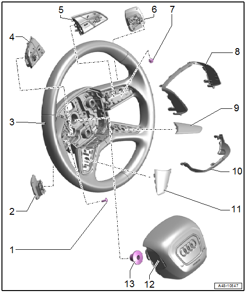 Overview - Steering Wheel, Four-Spoke Steering Wheel