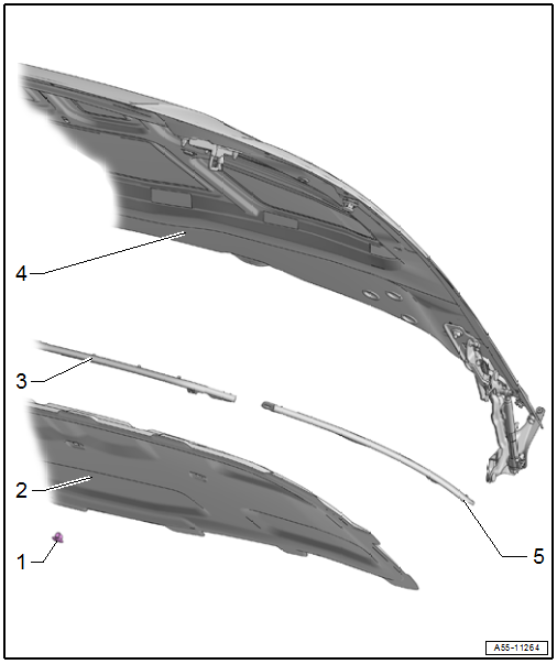 Overview - Insulation and Impact Guard on Hood