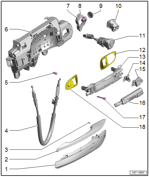 Door Handle and Mounting Bracket