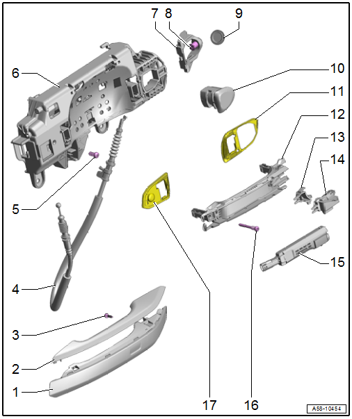 Door Handle and Mounting Bracket