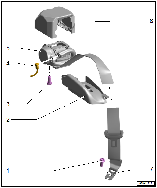 Overview - Outer Rear Three-Point Seat Belt