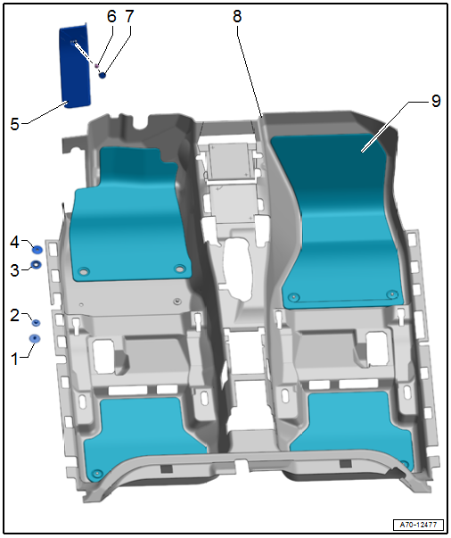 Overview - Footrest and Carpet