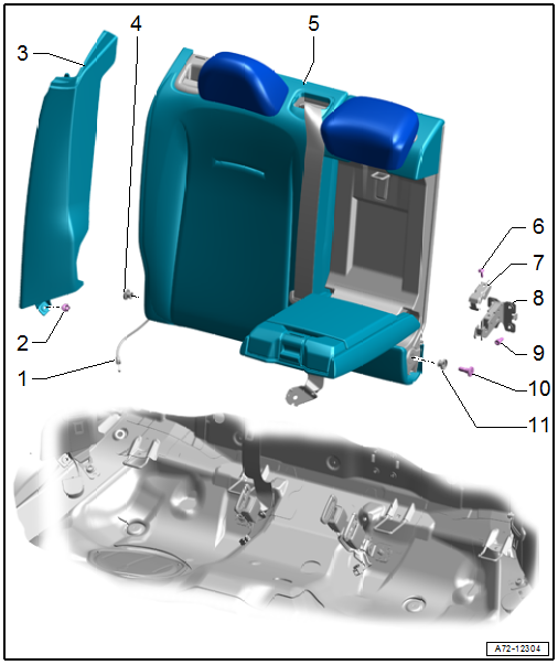 Overview - Rear Seat Backrest, Folding Backrest