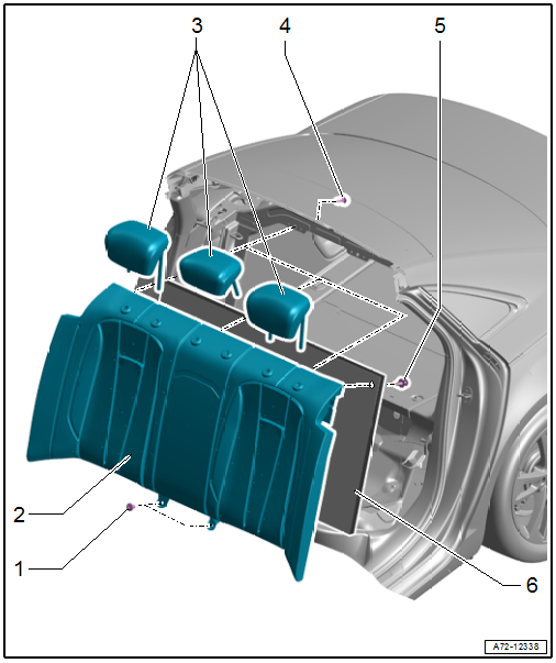 Overview - Rear Seat Backrest, Fixed