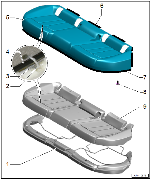 Overview - Cover and Cushion, Sport Bench Seat