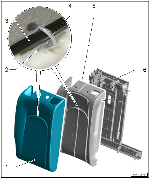 Overview - Cover and Cushion, Folding Backrest