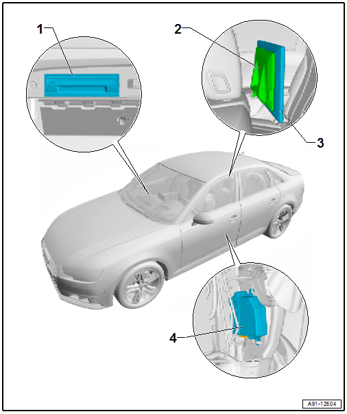 Component Location Overview - Rear Seat Entertainment System