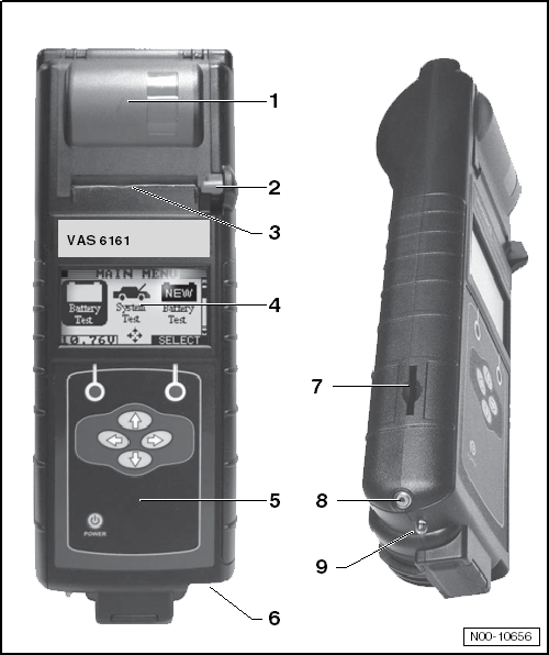 Battery Tester -VAS6161- Device Description